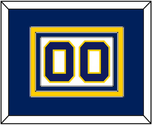 Navy Basketball Number - Home White (1983-1987) - Premier Tier 2