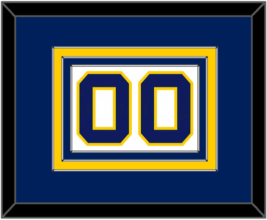 Navy Basketball Number - Home White (1983-1987) - Premier Tier 2