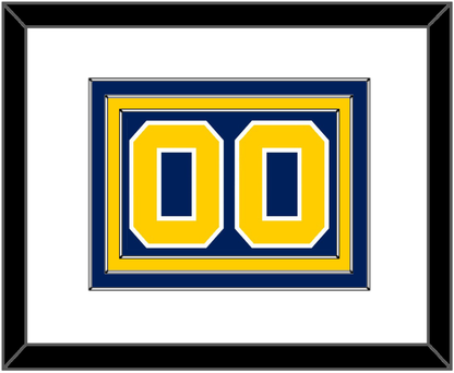 Navy Basketball Number - Road Blue (1983-1987) - Premier Tier 1