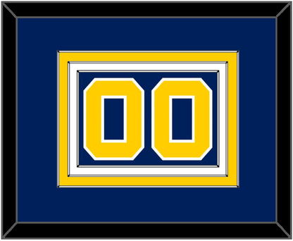 Navy Basketball Number - Road Blue (1983-1987) - Premier Tier 2