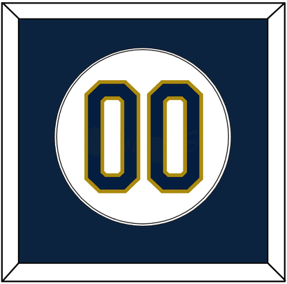 Notre Dame Baseball Number - Home White - Essential Tier 1