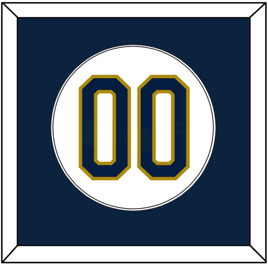 Notre Dame Baseball Number - Home White - Essential Tier 1