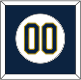 Notre Dame Baseball Number - Home White - Single Mat 1