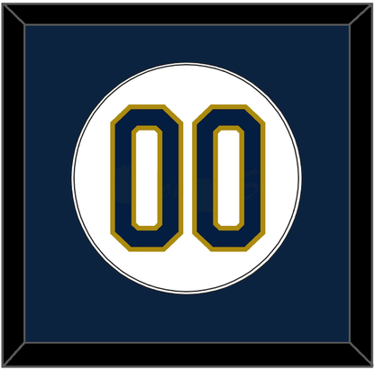 Notre Dame Baseball Number - Home White - Essential Tier 1