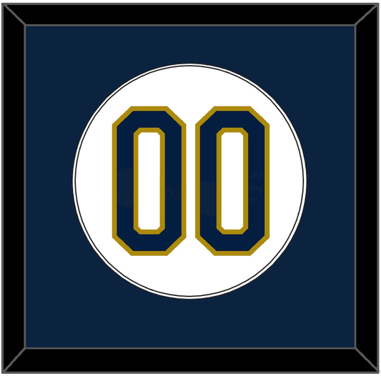 Notre Dame Baseball Number - Home White - Essential Tier 1