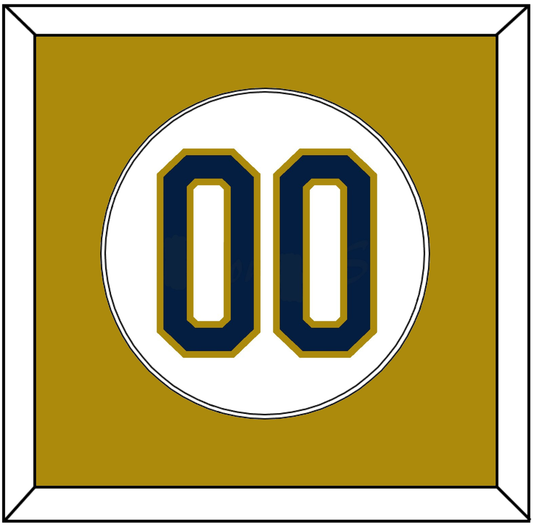 Notre Dame Baseball Number - Home White - Essential Tier 2