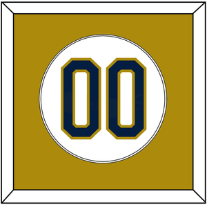 Notre Dame Baseball Number - Home White - Single Mat 2