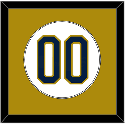 Notre Dame Baseball Number - Home White - Essential Tier 2