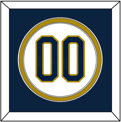 Notre Dame Baseball Number - Home White - Signature Tier 2