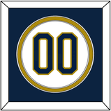 Notre Dame Baseball Number - Home White - Double Mat 2