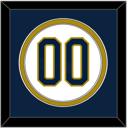 Notre Dame Baseball Number - Home White - Signature Tier 2