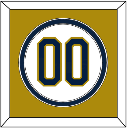 Notre Dame Baseball Number - Home White - Signature Tier 3