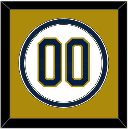 Notre Dame Baseball Number - Home White - Signature Tier 3