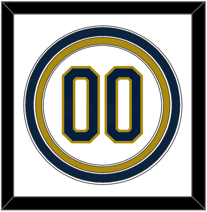 Notre Dame Baseball Number - Home White - Premier Tier 1