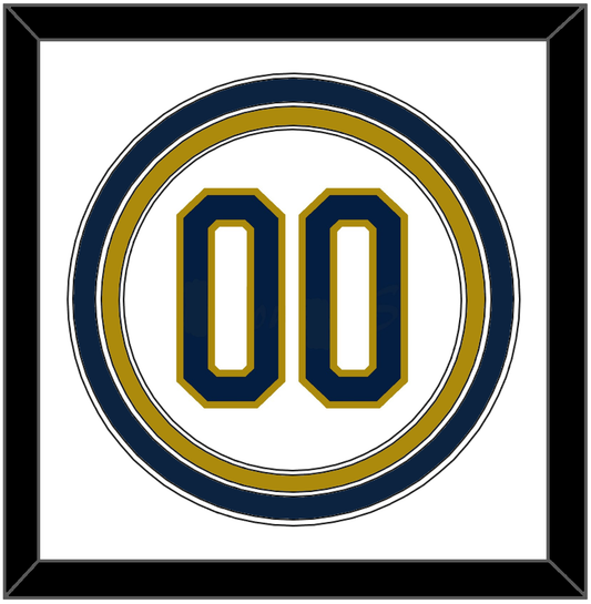 Notre Dame Baseball Number - Home White - Premier Tier 1