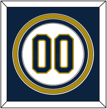 Notre Dame Baseball Number - Home White - Premier Tier 2