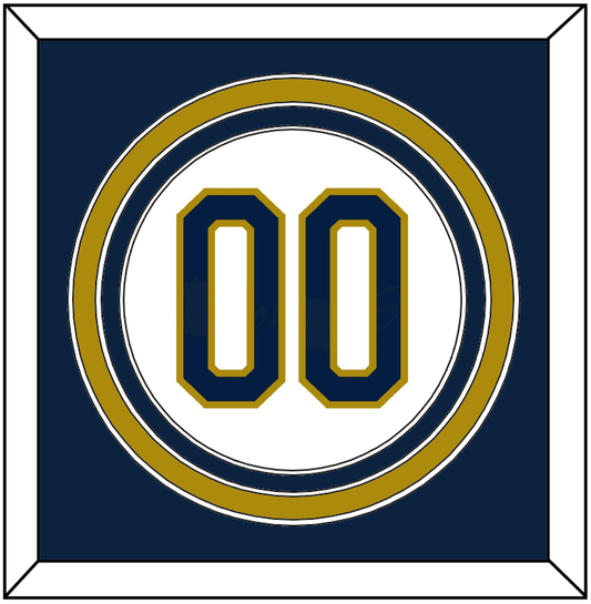 Notre Dame Baseball Number - Home White - Premier Tier 2