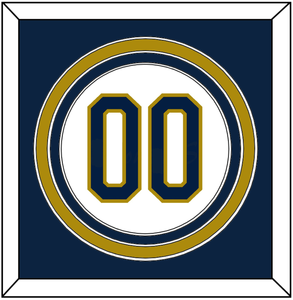 Notre Dame Baseball Number - Home White - Triple Mat 2