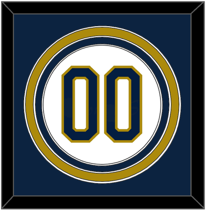 Notre Dame Baseball Number - Home White - Premier Tier 2