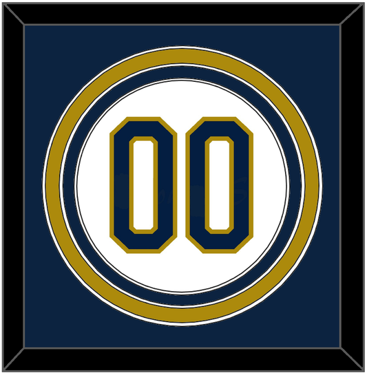 Notre Dame Baseball Number - Home White - Premier Tier 2