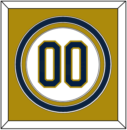 Notre Dame Baseball Number - Home White - Premier Tier 3