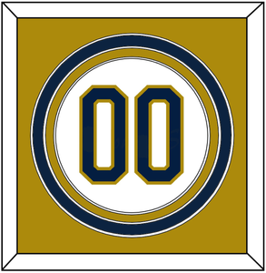 Notre Dame Baseball Number - Home White - Triple Mat 3