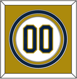 Notre Dame Baseball Number - Home White - Triple Mat 3