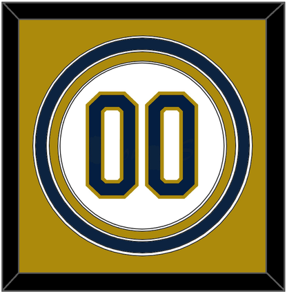 Notre Dame Baseball Number - Home White - Premier Tier 3