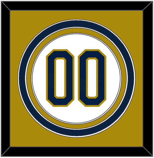 Notre Dame Baseball Number - Home White - Premier Tier 3