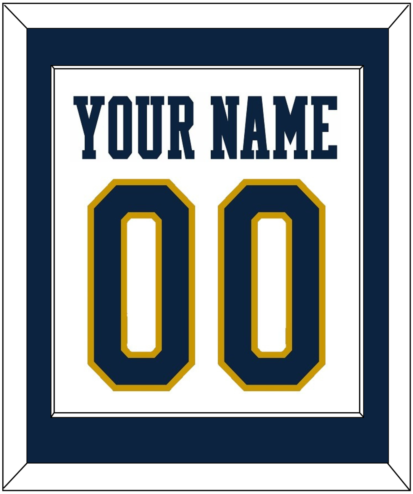 Notre Dame Basketball Name & Number - Home White - Essential Tier 1