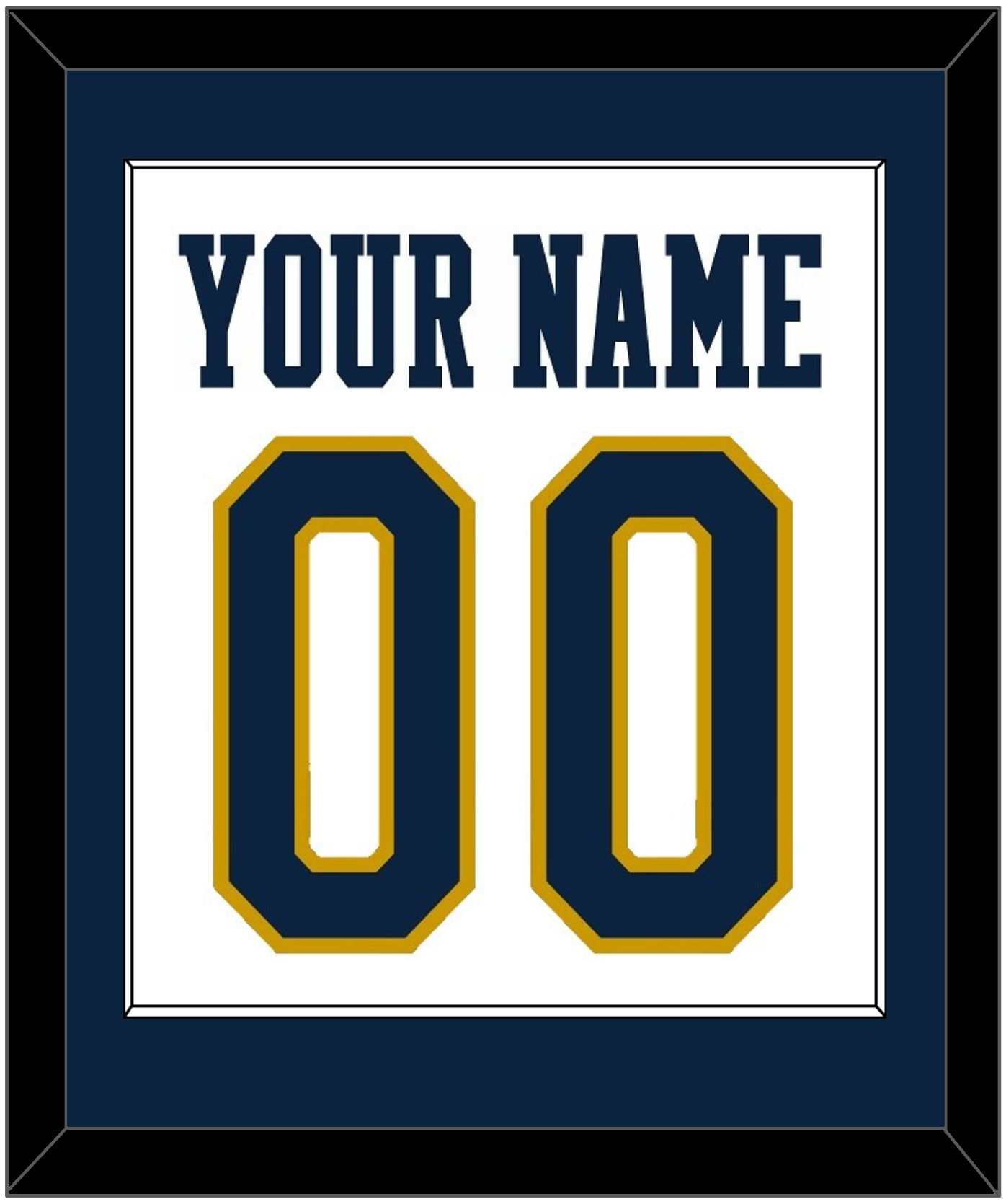 Notre Dame Basketball Name & Number - Home White - Essential Tier 1