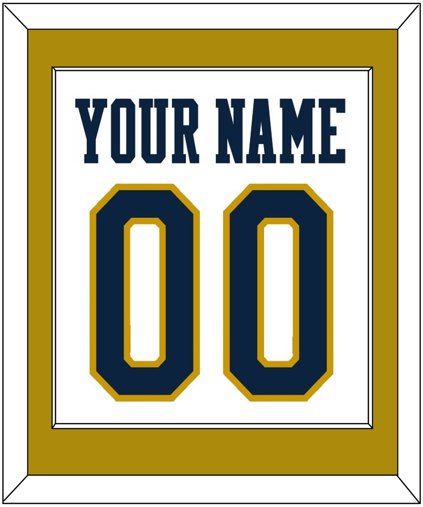 Notre Dame Basketball Name & Number - Home White - Essential Tier 2