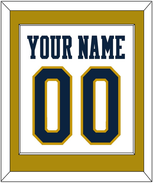 Notre Dame Basketball Name & Number - Home White - Essential Tier 2