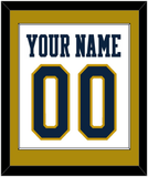 Notre Dame Basketball Name & Number - Home White - Single Mat 2