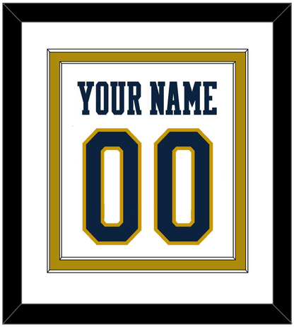 Notre Dame Basketball Name & Number - Home White - Signature Tier 1