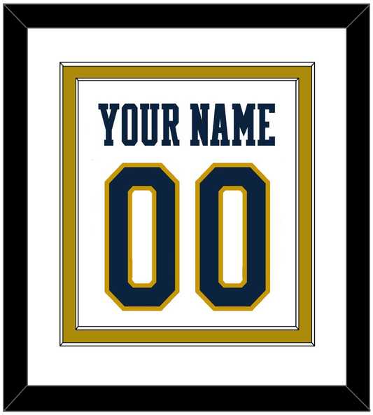 Notre Dame Basketball Name & Number - Home White - Signature Tier 1