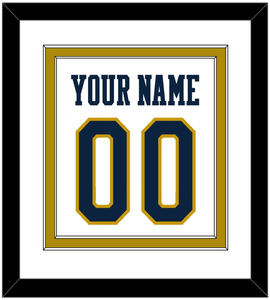 Notre Dame Basketball Name & Number - Home White - Double Mat 1