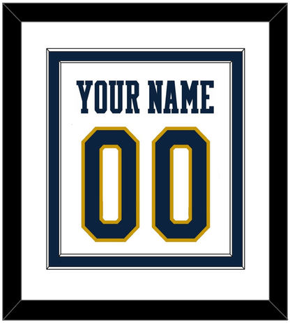 Notre Dame Basketball Name & Number - Home White - Signature Tier 2