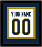 Notre Dame Basketball Name & Number - Home White - Double Mat 3