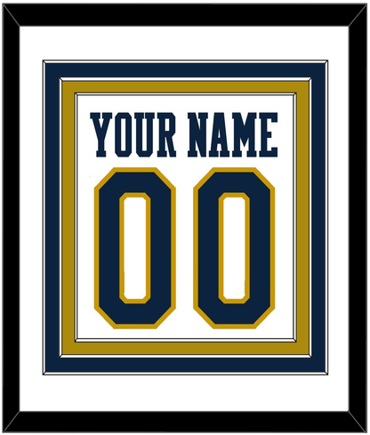 Notre Dame Basketball Name & Number - Home White - Premier Tier 1