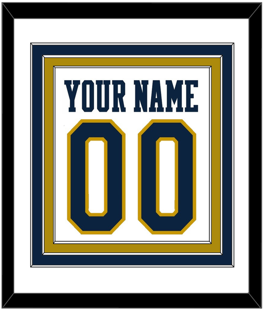 Notre Dame Basketball Name & Number - Home White - Premier Tier 1
