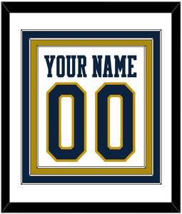 Notre Dame Basketball Name & Number - Home White - Triple Mat 1