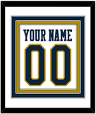 Notre Dame Basketball Name & Number - Home White - Triple Mat 1