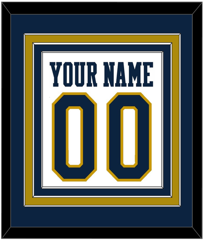 Notre Dame Basketball Name & Number - Home White - Premier Tier 2