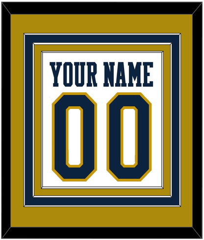 Notre Dame Basketball Name & Number - Home White - Premier Tier 3