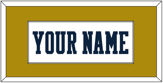 Notre Dame Basketball Name - Home White - Essential Tier 2