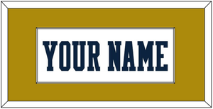 Notre Dame Basketball Name - Home White - Single Mat 2