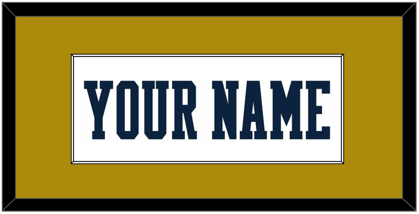 Notre Dame Basketball Name - Home White - Essential Tier 2