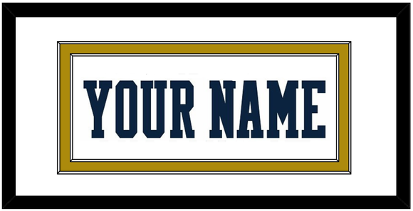 Notre Dame Basketball Name - Home White - Double Mat 1