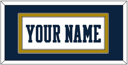 Notre Dame Basketball Name - Home White - Signature Tier 2